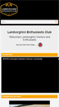 Mobile Screenshot of lamborghinienthusiastsclub.com